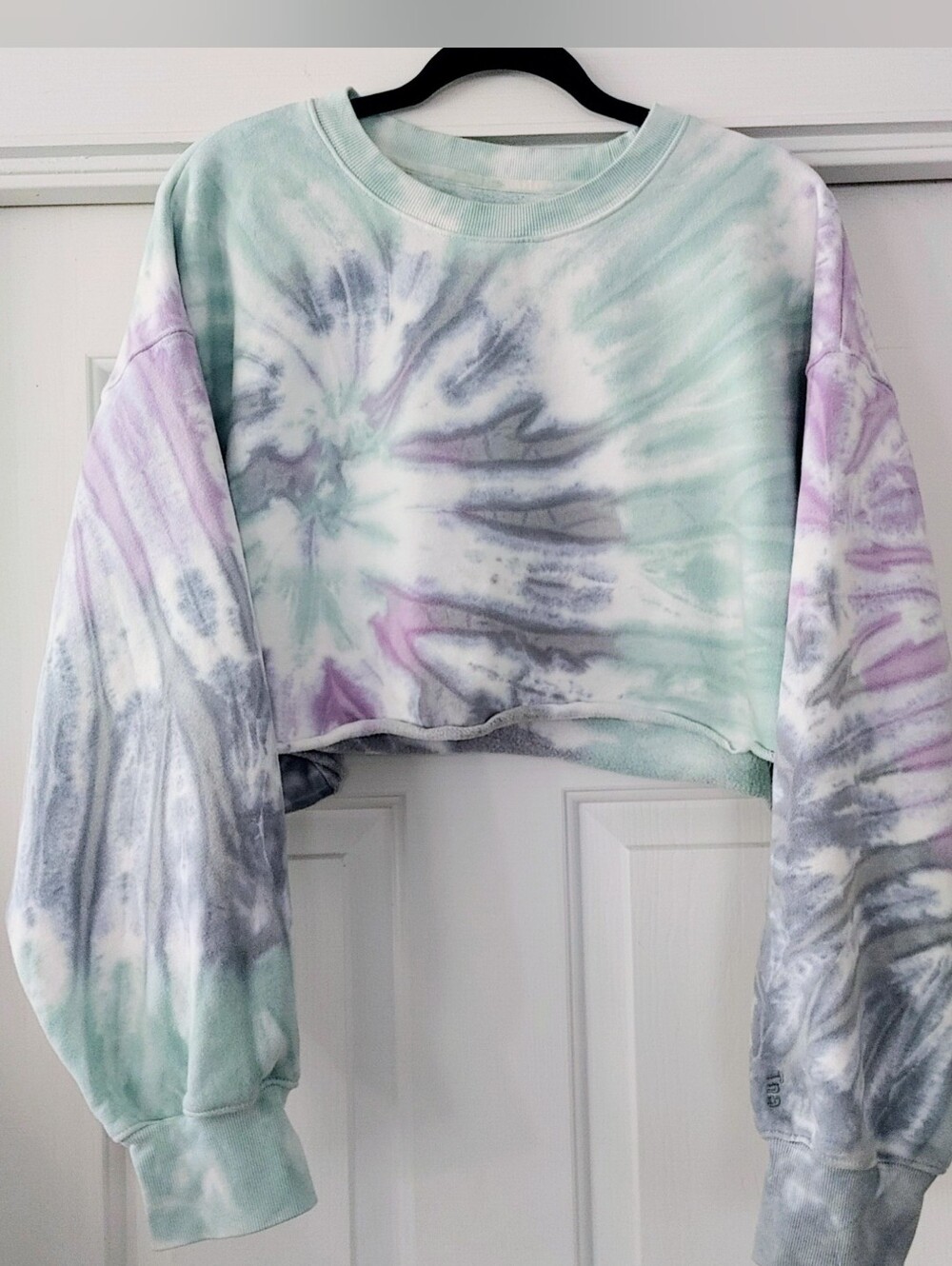 TNA CozyAF Cropped Tie Dye Sweatshirt - Size 3